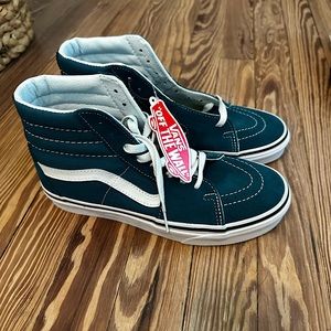 Brand new with tags - turquoise/ teal Vans high tops